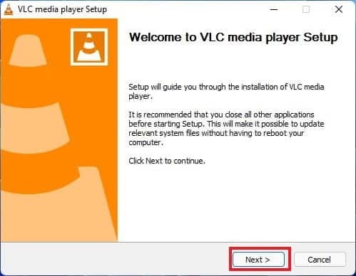 Setup Windows of VLC Media Player