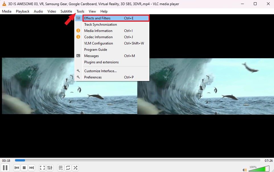 Effects and Filters in VLC Media Player